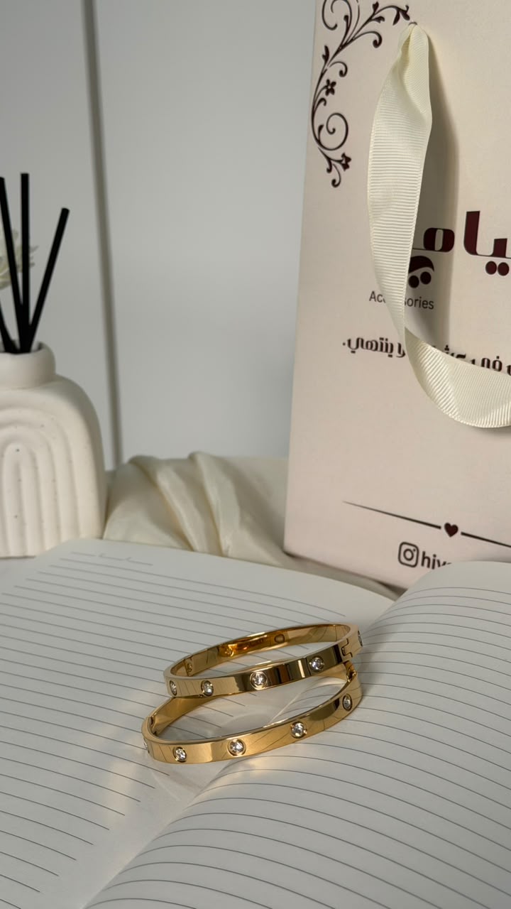 Miami Gold Stainless Steel Bracelet view two